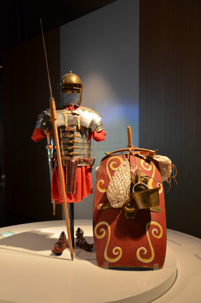 Two types of shields were commonly used by Roman soldiers