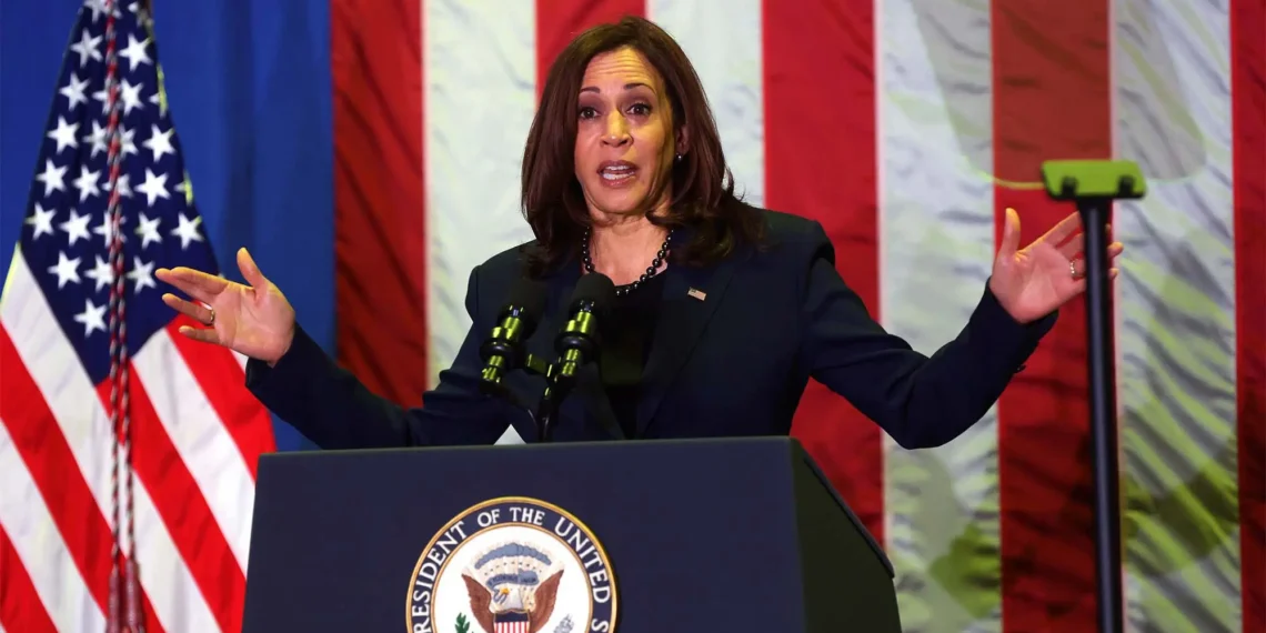 Kamala harris appears clueless as she repeates heself.