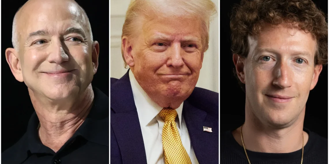 Tech moguls Altman, Bezos and Zuckerberg donate to Trump’s inauguration fund