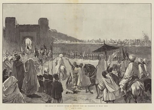 U271014 The Sultan of Moroccos Return to Mequinez from his Pilgrimage to Muley Edris
