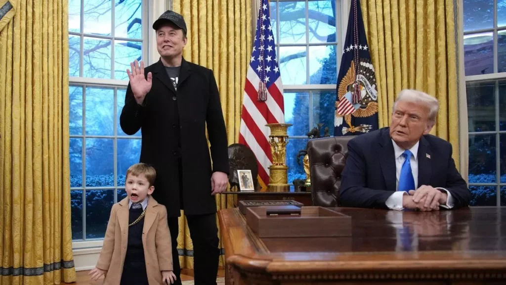 President Trump Participates in a Press Conference with Elon Musk