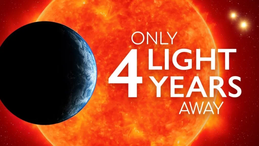 4 light years away