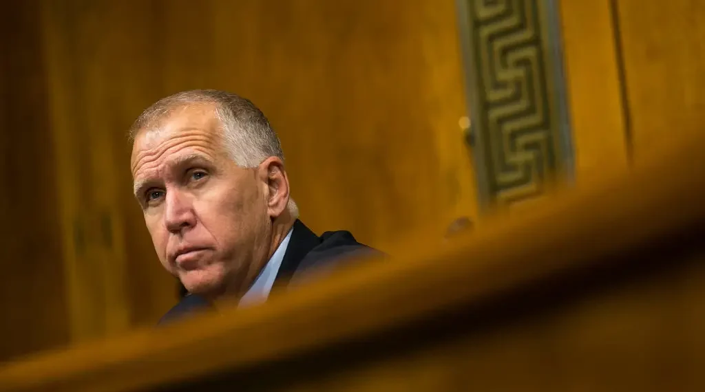 President Trump sharply criticized Senator Thom Tillis